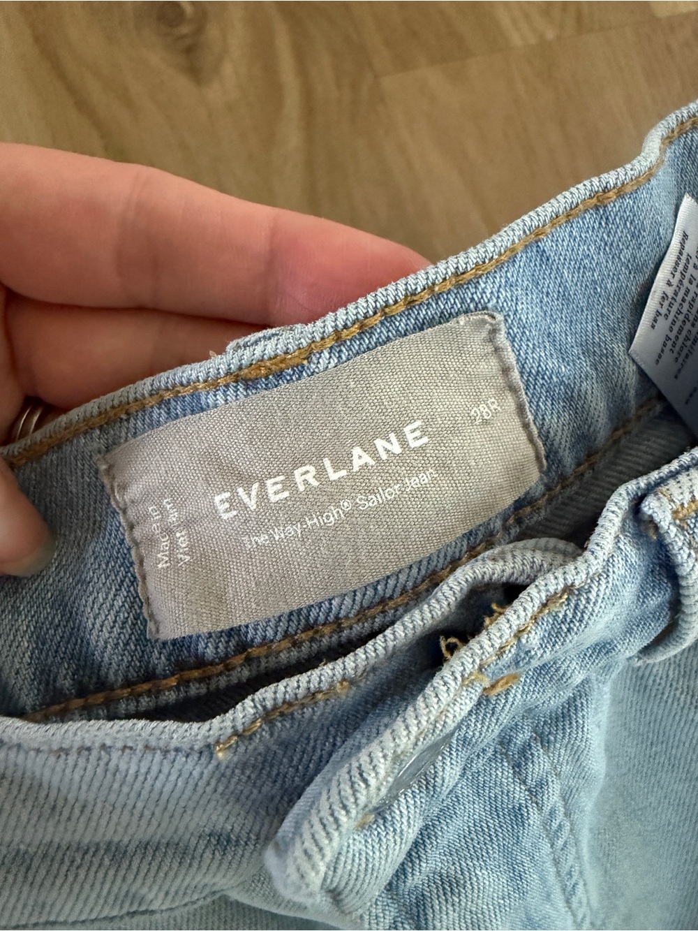 Everlane Light Blue wide leg Jean - Picture 2 of 6